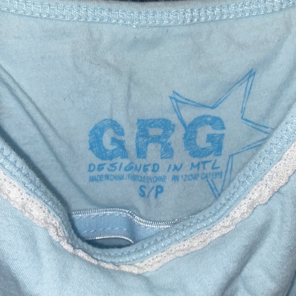 Blue soft GRG ladies tank top straps great shape design in Montreal 🇨🇦 Sz Smal - Picture 5 of 6